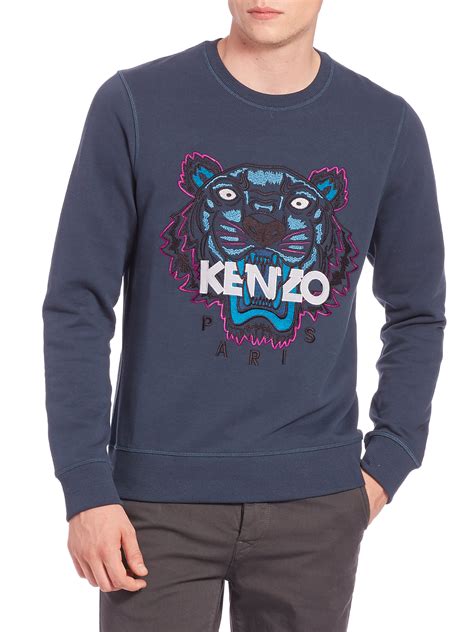 men's kenzo sweatshirt|kenzo tiger embroidered sweatshirt.